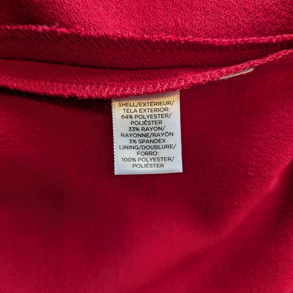 LOFT | Size 0P | Red Mini Dress - Picture 4 of 7